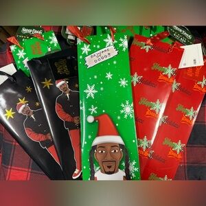 8 Snoop Dogg Christmas Bags Christmas Wine Bags Gift Bags Dogg Supply BRAND NEW